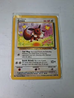 Eevee ~ LP Pokemon TCG WOTC Jungle 51/64 Regular Common Vintage ✨ - Image 1