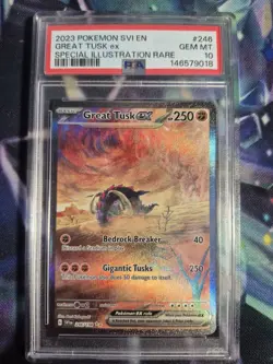 Pokemon Great Tusk Ex 246/198 PSA 10 - Image 1