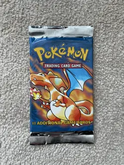 Pokemon 4th Print Base Set Charizard Booster Pack | WOTC | 1999-2000 UK - Image 1