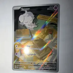 The Pokemon Company Espurr Rare Full Art Holo 60HP 095/088 POR Pokemon TCG - Image 1