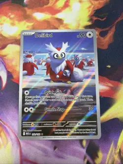 Pokemon TCG Mega Evolution Delibird Illustration Rare 152/132 NM - Image 1