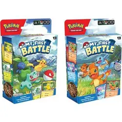 Pokemon MY FIRST BATTLE - BULBASAUR vs PIKACHU + CHARMANDER vs SQUIRTLE English - Image 1