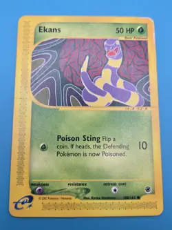 Ekans 108/165 Expedition Base Set Common Regular Pokemon TCG English HP - Image 1