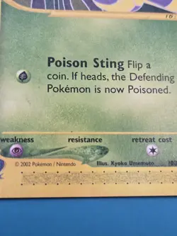 Ekans 108/165 Expedition Base Set Common Regular Pokemon TCG English HP - Image 3