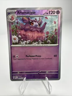 Pokemon TCG Prismatic Evolutions Aromatisse (Master Ball Pattern Holo) NM/M - Image 1