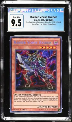 Yu-Gi-Oh! Kaiser Vorse Raider 2020 MVP1-ENS02 Secret Rare 1st Edition CGC GMT 10 - Image 2