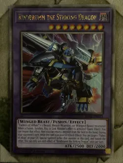 YuGiOh RINDBRUMM THE STRIKING DRAGON Quarter Century Secret Rare RA02-EN025 - Image 2