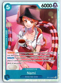 Nami (054) OP11-054 One Piece A Fist of Divine Speed Super Rare Near Mint - Image 1
