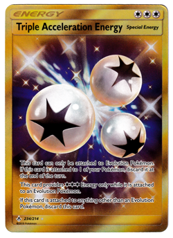 Triple Acceleration Energy 234/214 Secret Rare Unbroken Bonds Pokemon Card NM - Image 1