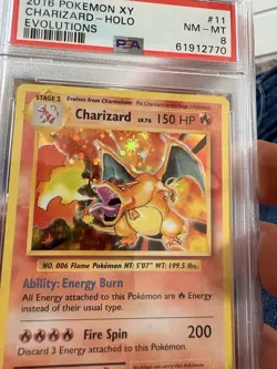 2016 Pokemon XY Charizard Holo Evolutions PSA 8 – Rare Trading Card - Image 3