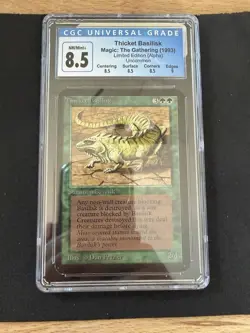 Magic: The Gathering Thicket Basilisk Alpha 1993 Uncommon CGC 8.5 EN - Image 2
