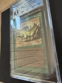 Magic: The Gathering Thicket Basilisk Alpha 1993 Uncommon CGC 8.5 EN - Image 3