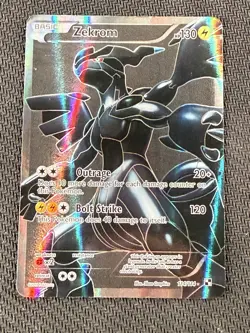 Pokemon TCG Zekrom Black White Holo Full Art Ultra Rare Card 114/114 - Image 1