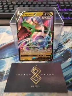 Rayquaza V 100/159 - SWSH: Crown Zenith Ultra Rare - Pokemon TCG (NM) - Image 1