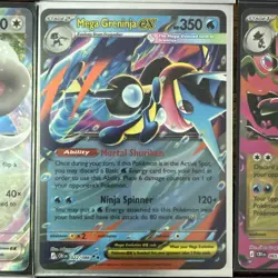 Lot of 9 Double Rare Pokemon ex - Pokemon TCG: Mega Evolution - Chaos Rising NM - Image 2