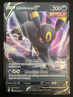 2021 Pokemon SWSH Evolving Skies Umbreon V #094/203 - Image 1