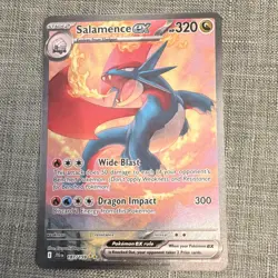 🦾 Pokemon Salamence ex 187/159 Journey Together Special Illustration Rare Holo… - Image 5