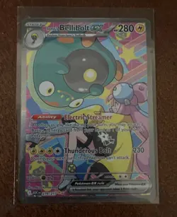 Pokemon TCG Iono's Bellibolt EX Holo 279/217 Full Art Rare NM English 2026 - Image 1
