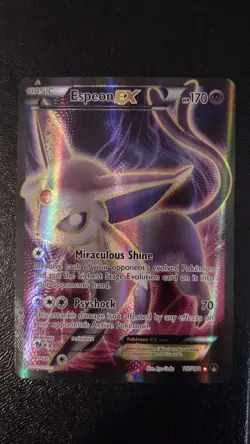 Pokemon TCG Espeon EX Full Art 117/122 Breakpoint Rare Card Textured Holo Foil - Image 3