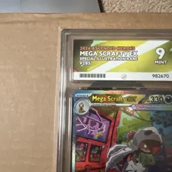 Mega Scrafty EX 285/217 ACE 9 Special Illustration Rare Ascended Heroes Pokemon - Image 2