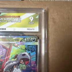 Mega Scrafty EX 285/217 ACE 9 Special Illustration Rare Ascended Heroes Pokemon - Image 3