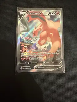 Pokemon TCG Charizard V Alt Art Rare SWSH Brilliant Stars 154/172 NM - Image 1