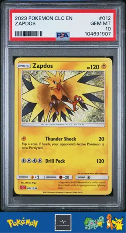 2023 Pokemon CLC Deck Charizard & Ho-Oh EX 012/034 Zapdos PSA 10 - Image 1