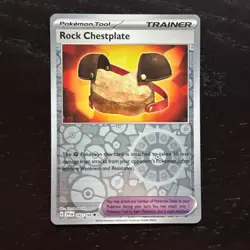 Rock Chestplate 192/198 Pokemon Scarlet & Violet Base Reverse Holo Uncommon NM - Image 1