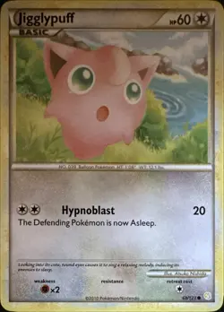 Jigglypuff 68/123 Common HeartGold & SoulSilver Pokemon Lightly Played - Image 1