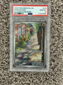 Sudowoodo 219/193 Paldea Evolved Illustration Rare Holo PSA 10 (2023) - Image 1