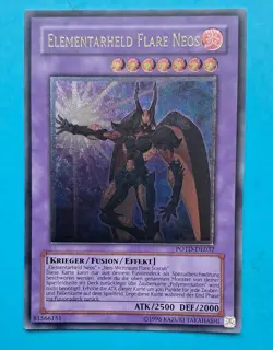 Yu‑Gi‑Oh! ELEMENTARHELD Flare Neos POTD-DE032 Ultimate Rare - TOP - Image 2