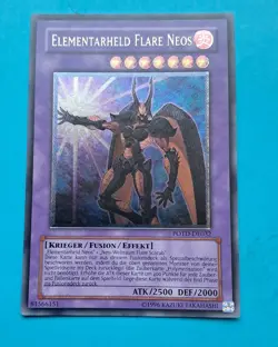 Yu‑Gi‑Oh! ELEMENTARHELD Flare Neos POTD-DE032 Ultimate Rare - TOP - Image 3