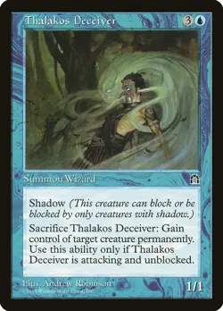 1 x Thalakos Deceiver - Stronghold - LP - Magic The Gathering - MTG - Image 1