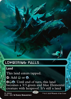 Lumbering Falls (REGULAR) x1 - MTG Edge of Eternities: Stellar Sights EOS #24 - Image 1