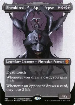 Sheoldred, the Apocalypse *Borderless* - DMU - NM - Magic The Gathering - MTG - Image 1