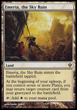 Emeria, the Sky Ruin - Medium Play MTG Zendikar - Image 1