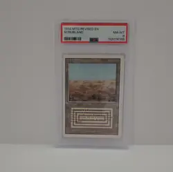 PSA GRADED 8 - 1994 Magic The Gathering Scrubland Revised Edition Card - Image 3