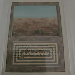 PSA GRADED 8 - 1994 Magic The Gathering Scrubland Revised Edition Card - Image 5