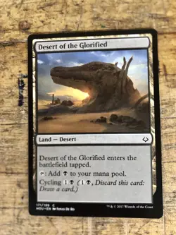 MTG Desert of the Glorified Hour of Devastation HOU 171/199 Magic The Gathering - Image 1