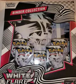 Pokemon White Flare Binder Collection Box NEW! - Image 1