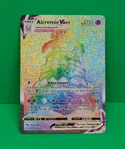 Pokemon TCG Alcremie VMAX 73/72 Sword & Shield Shining Fates Secret Rainbow Rare - Image 2