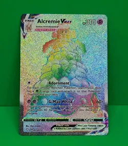 Pokemon TCG Alcremie VMAX 73/72 Sword & Shield Shining Fates Secret Rainbow Rare - Image 3