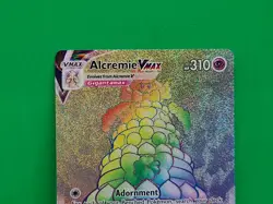 Pokemon TCG Alcremie VMAX 73/72 Sword & Shield Shining Fates Secret Rainbow Rare - Image 5