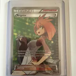 Pokemon TCG Brigette Full Art Card 161/162 XY Breakthrough - Image 1