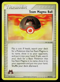 Pokemon Card Team Magma vs Team Aqua Team Magma Ball 80/95 Uncommon - Image 1