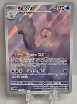 Aurorus 092/088 Illustration Rare Full Art Pokemon Card Perfect Order English - Image 1