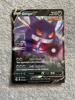 Pokemon Card - Gengar V (156/264- Fusion Strike) - Image 1