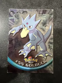 2000 Topps Pokemon Card TV Animation Edition Golduck #55 HOLO FOIL Blue Logo - Image 1