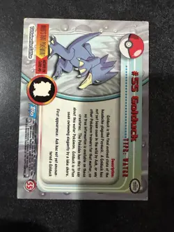 2000 Topps Pokemon Card TV Animation Edition Golduck #55 HOLO FOIL Blue Logo - Image 2