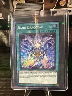 Konami Rahu Dracotail JUSH-EN009 Collector Rare 1st Edition Yu-Gi-Oh! TCG Card - Image 1
